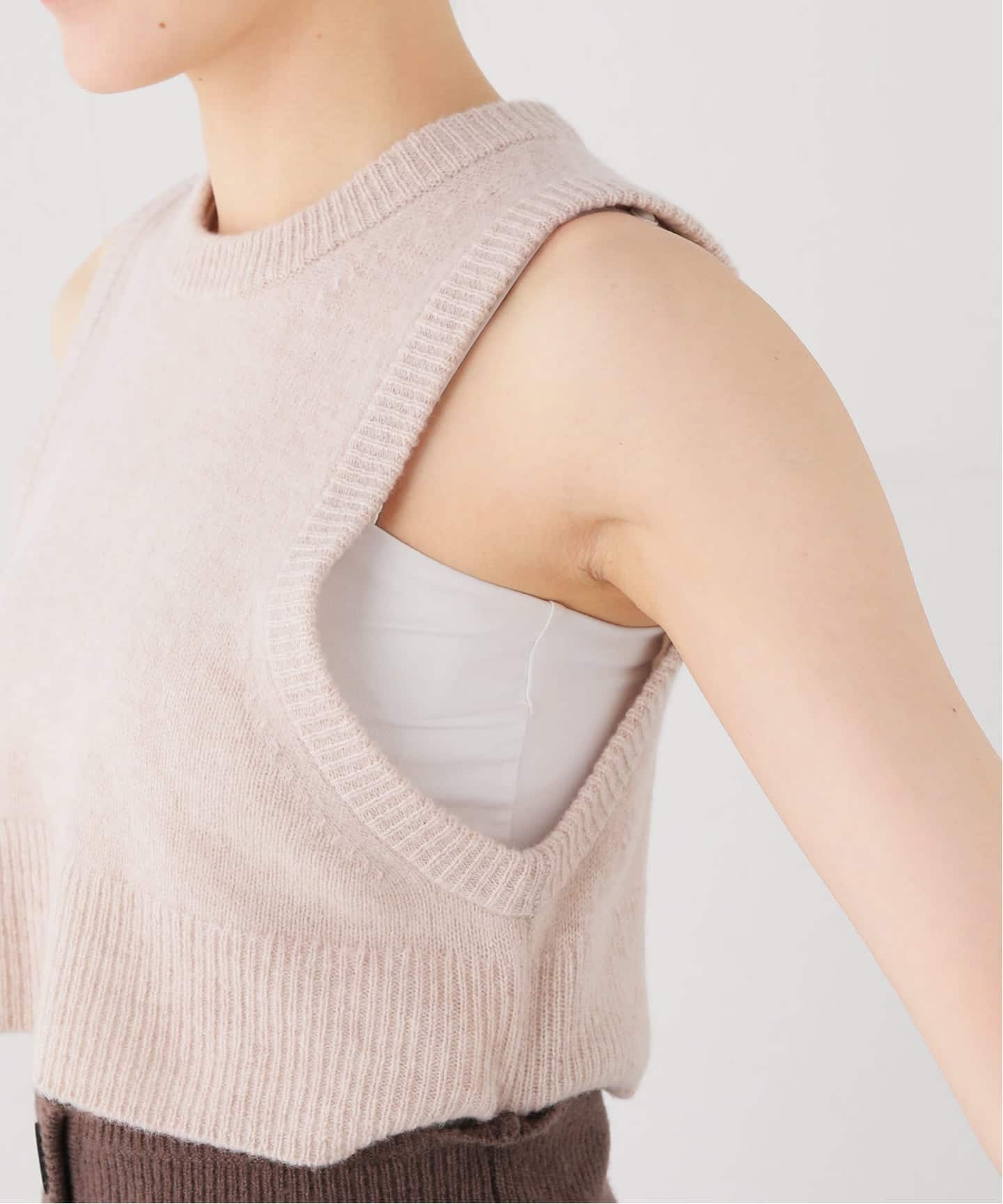 KAYLE/ケイル WOOL VEST WAIST WARMER SET（ニット／セーター