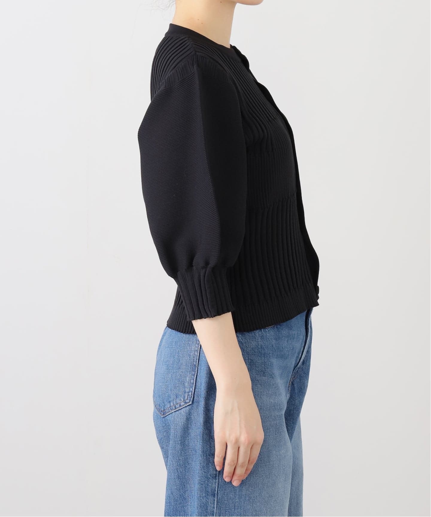 CFCL / シーエフシーエル FLUTED SHORT PUFF SLEEVE CARDIGAN