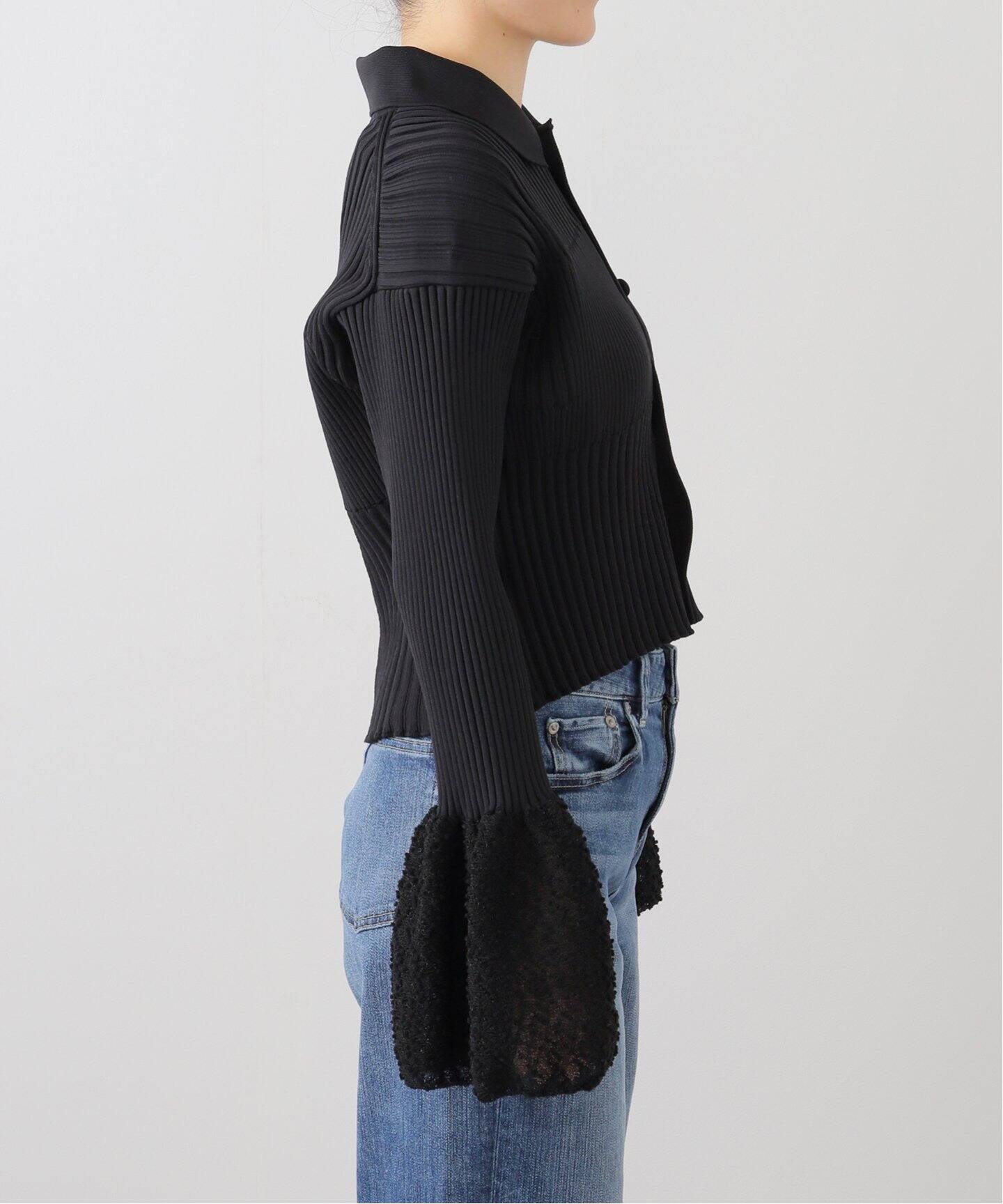 CFCL FLUTED ORNAMENT CROPPED SHIRTカーディガン CFCL】FLUTED ORNAMENT CROPPED SHIRT CARDIGAN | idealclasse