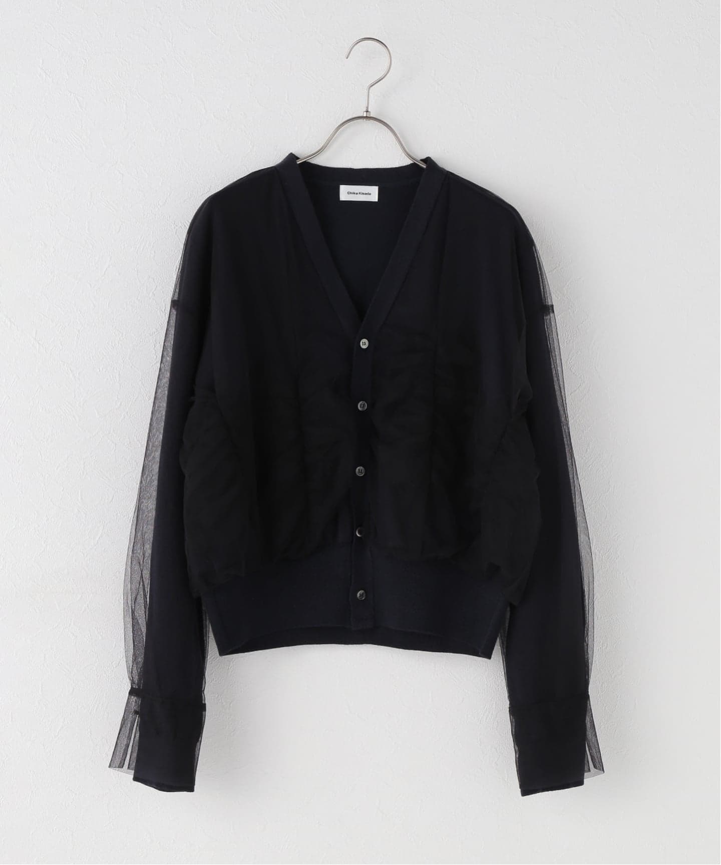 CHIKA KISADA/チカ キサダ】 TULL LAYERED CARDIGAN