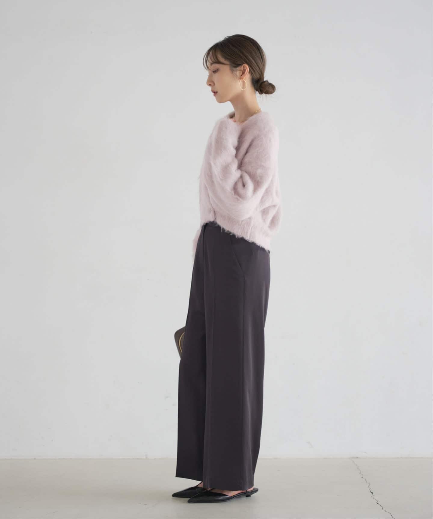 アルパカミックスシャギーカーデ（カーディガン）｜NOBLE（ノーブル