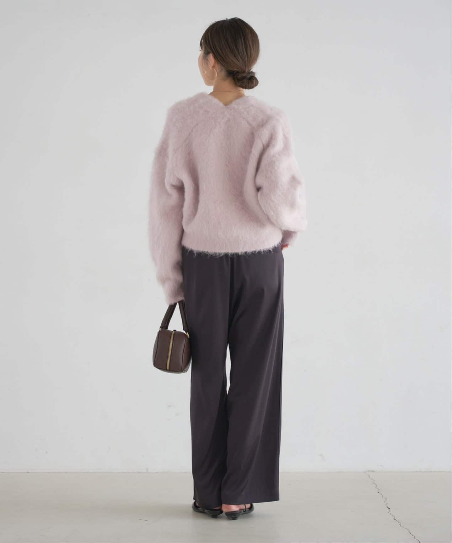 アルパカミックスシャギーカーデ（カーディガン）｜NOBLE（ノーブル