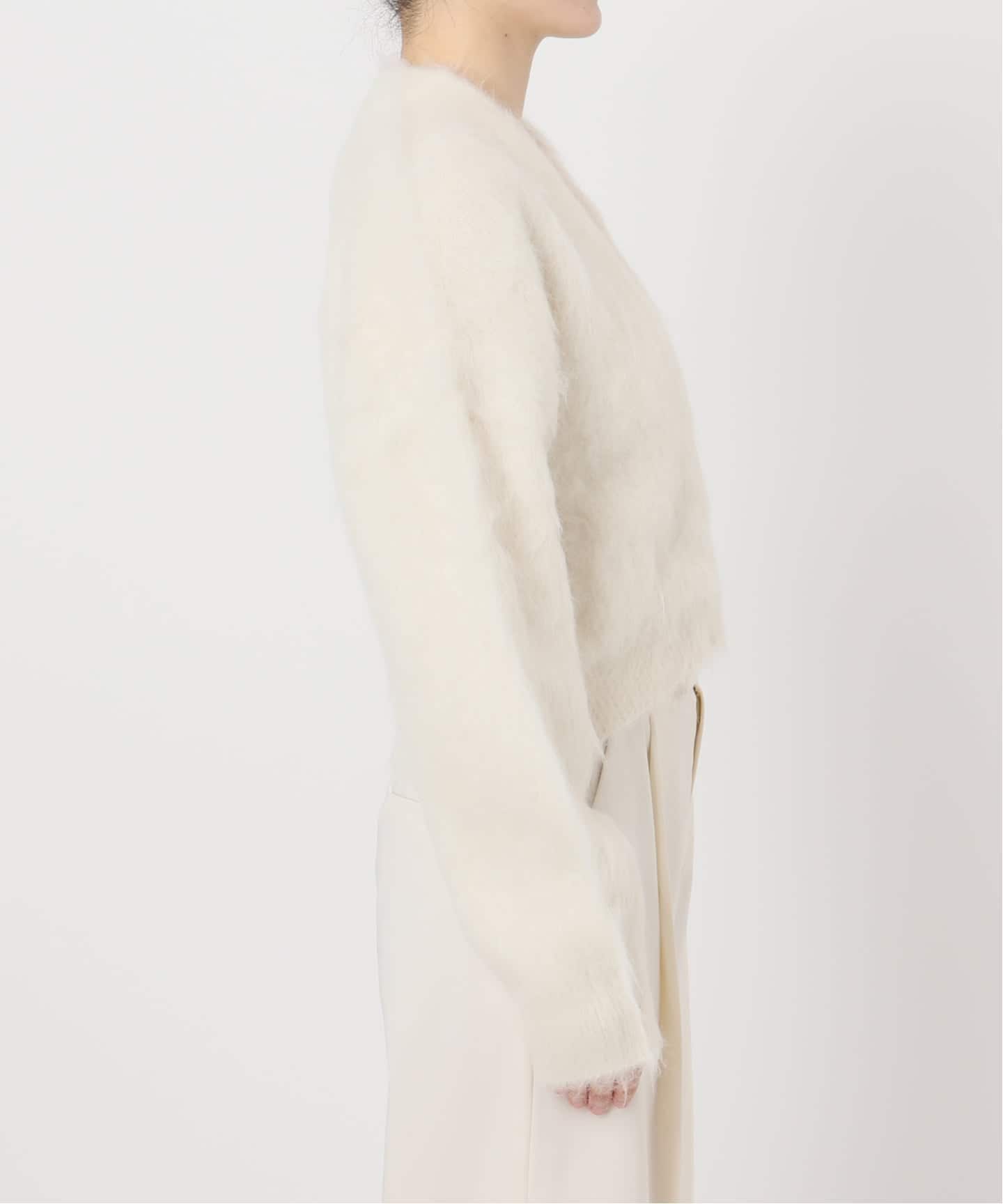 予約》アルパカミックスシャギーカーデ（カーディガン）｜NOBLE