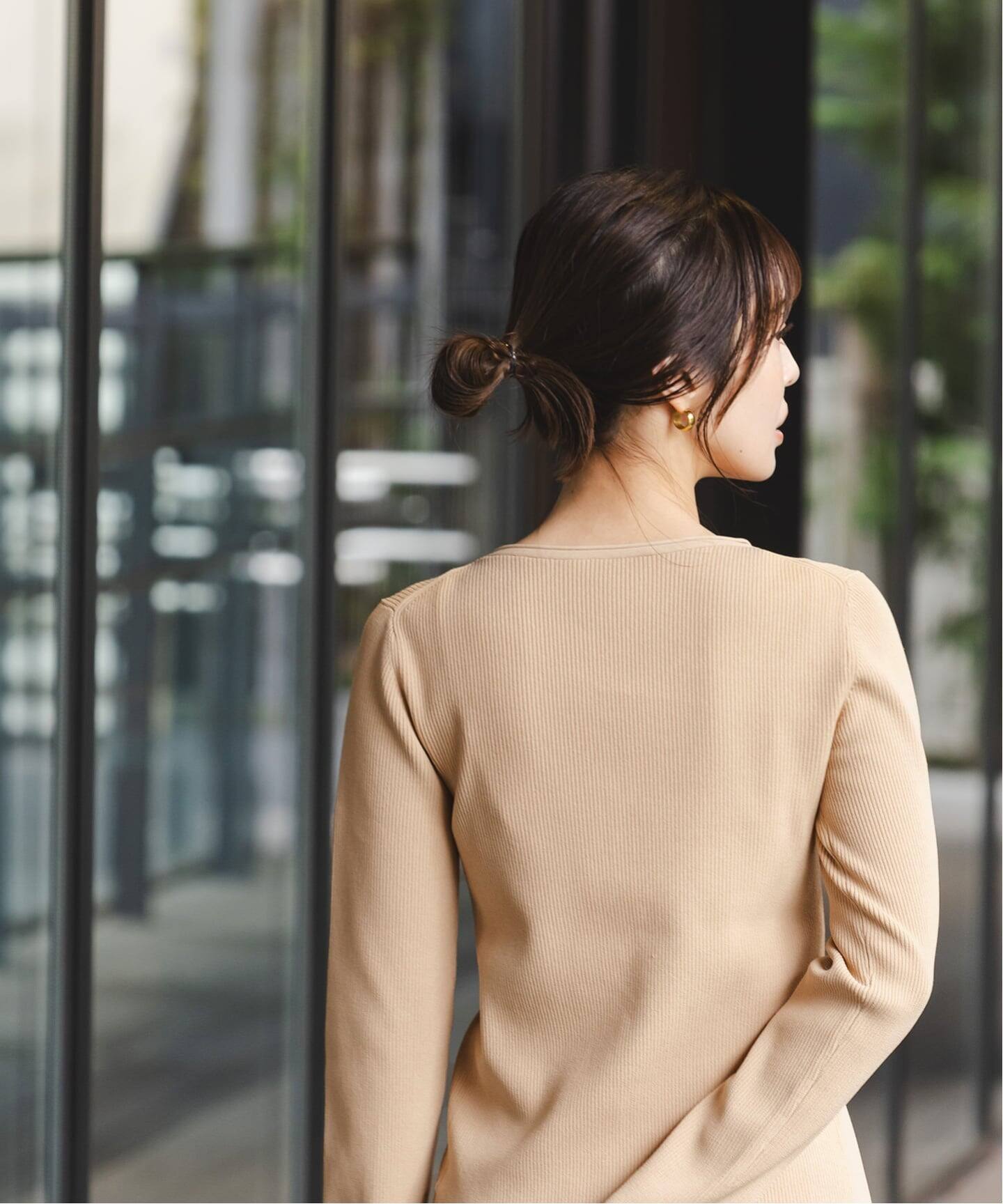 美品　Noble レースアップリブニット　カットソー レースアップリブニット | ノーブル(Noble) | マルイウェブチャネル