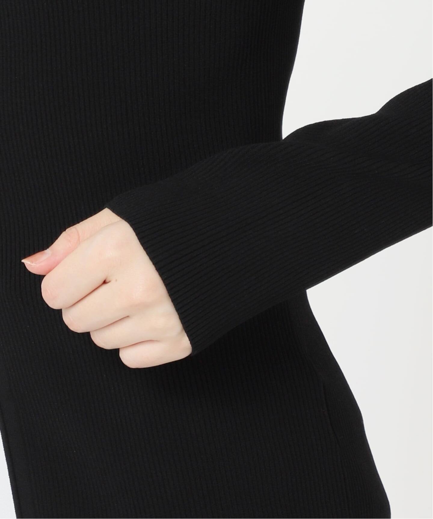 WEB限定追加》レースアップリブニット（ニット／セーター