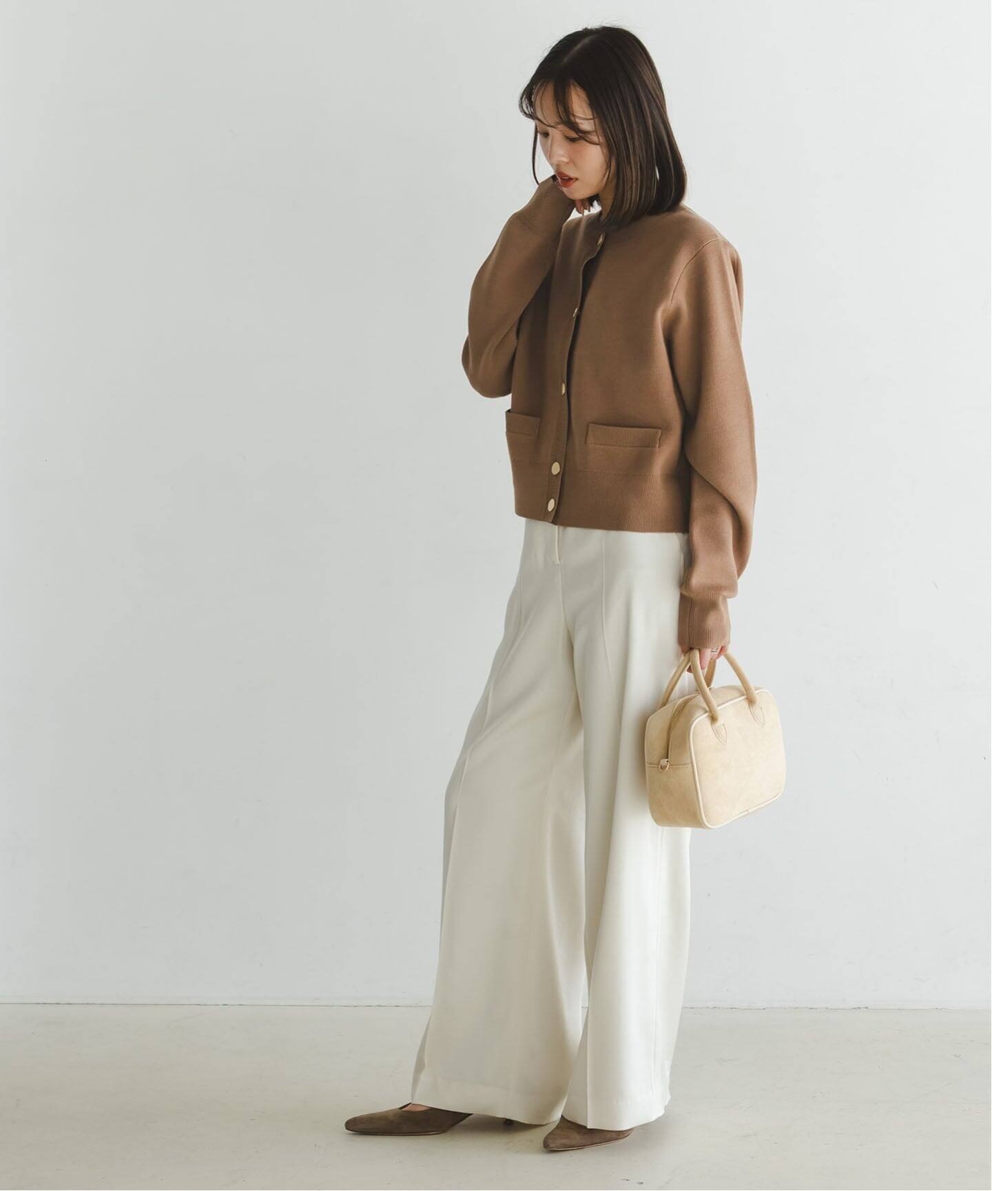 美品noble ダブル編みショートカーデ ダブル編みショートカーデ（カーディガン）｜NOBLE（ノーブル）の通販