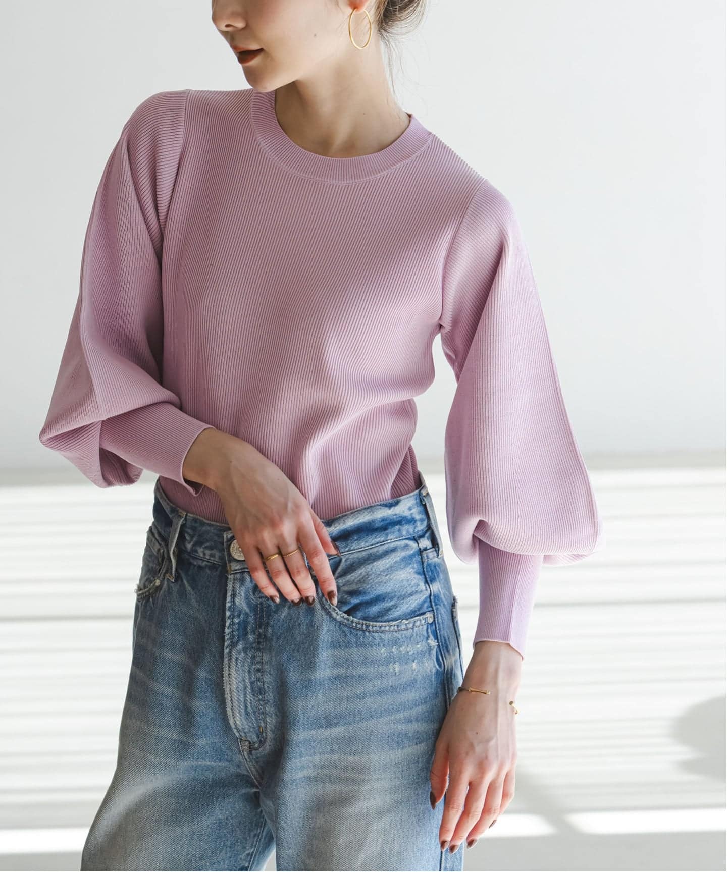 予約》バルーンスリーブニット（ニット／セーター）｜NOBLE（ノーブル