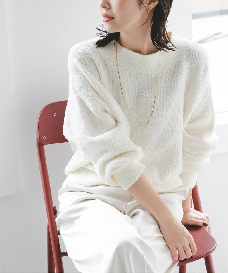 追加》ドライミックスモールニットプルオーバー（ニット／セーター  