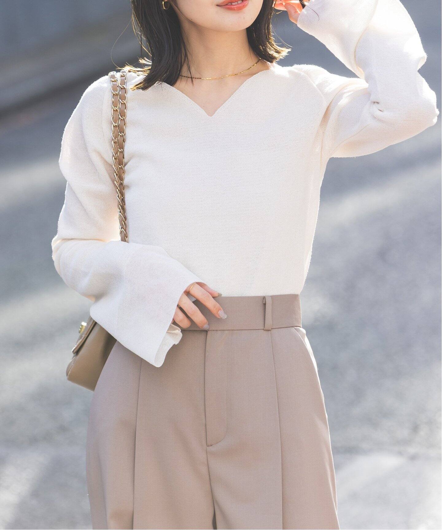 コンフォータブルシアーカフスリブニット（ニット／セーター）｜NOBLE  