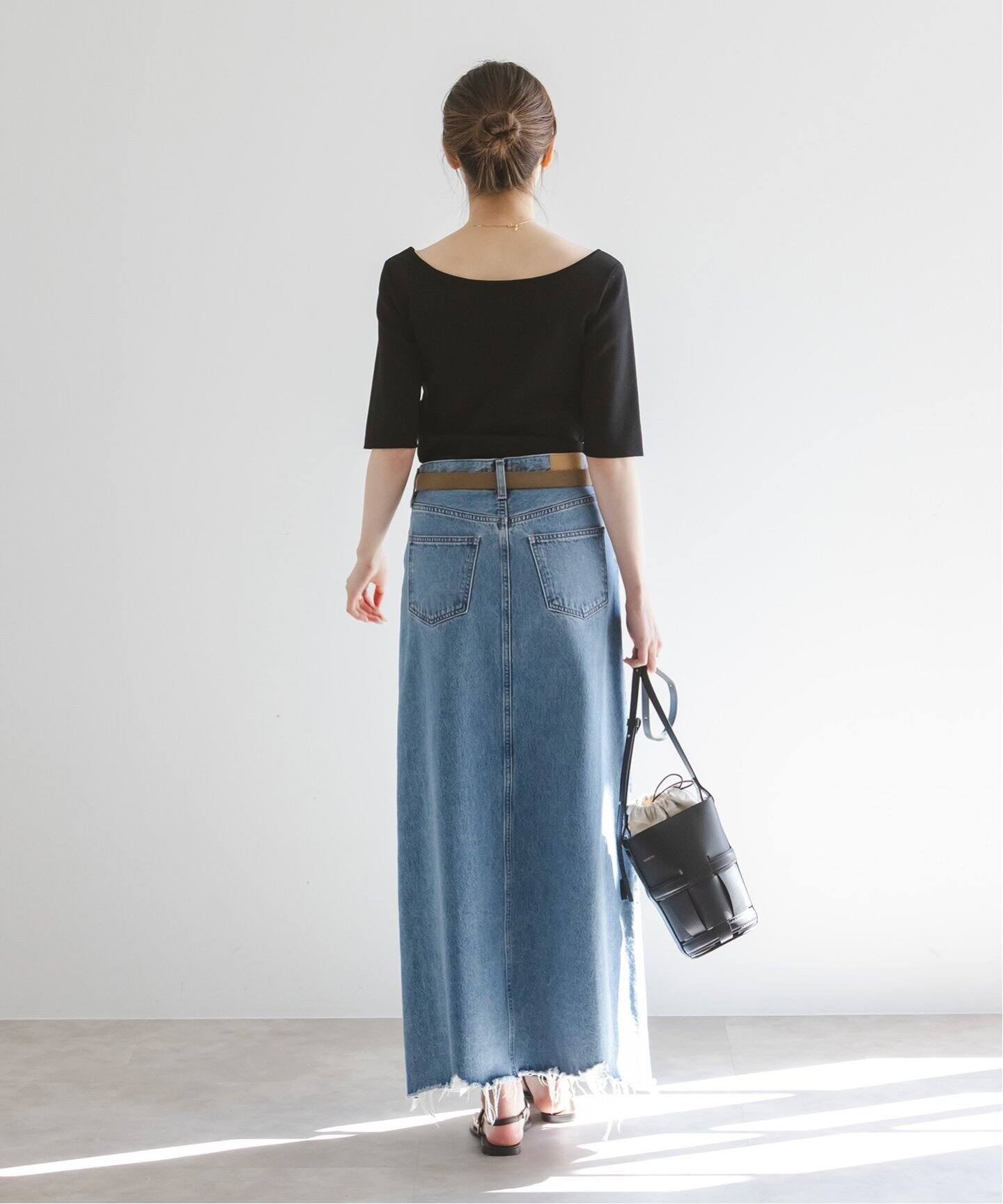 デコルテハーフスリーブニット（ニット／セーター）｜NOBLE（ノーブル