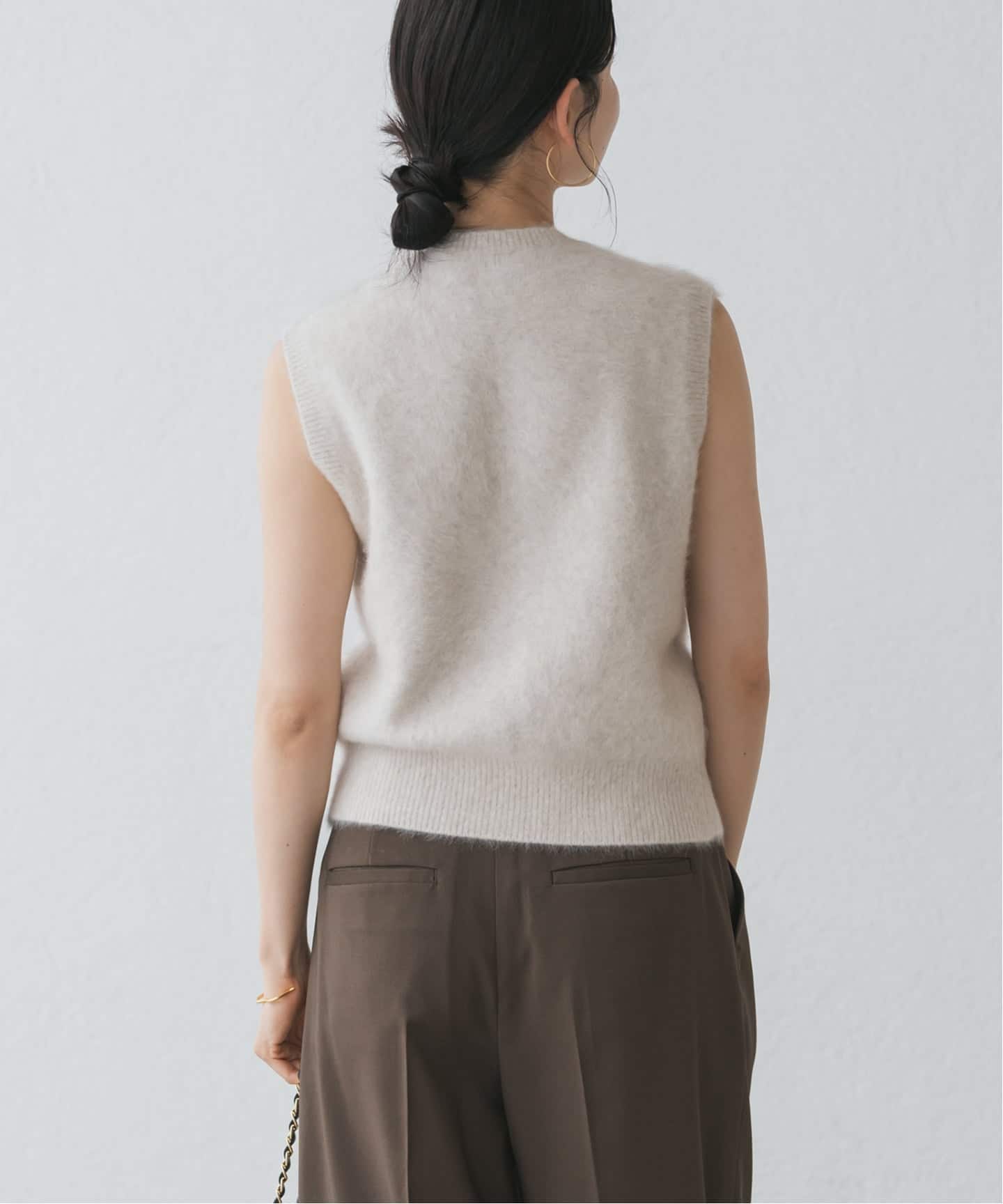 FOX/Caファーニットフロントボタンベスト（ベスト）｜NOBLE