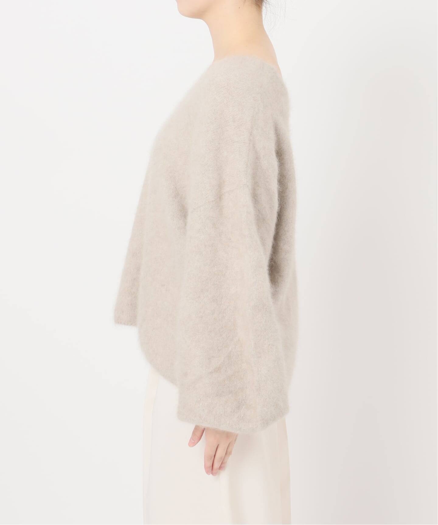 追加》ファーニット2WAYパフスリーブニット（ニット／セーター