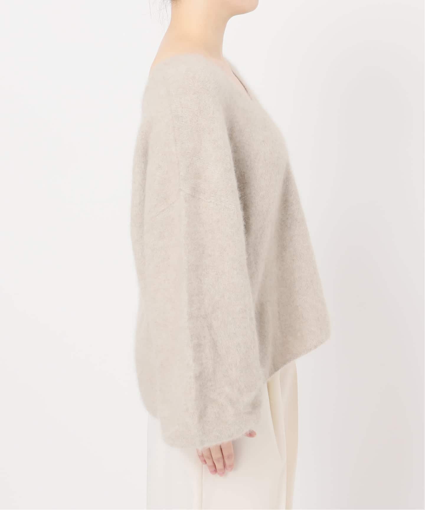 新品　NOBLE  2wayパフスリーブ 予約》ファーニット2WAYパフスリーブニット（ニット／セーター