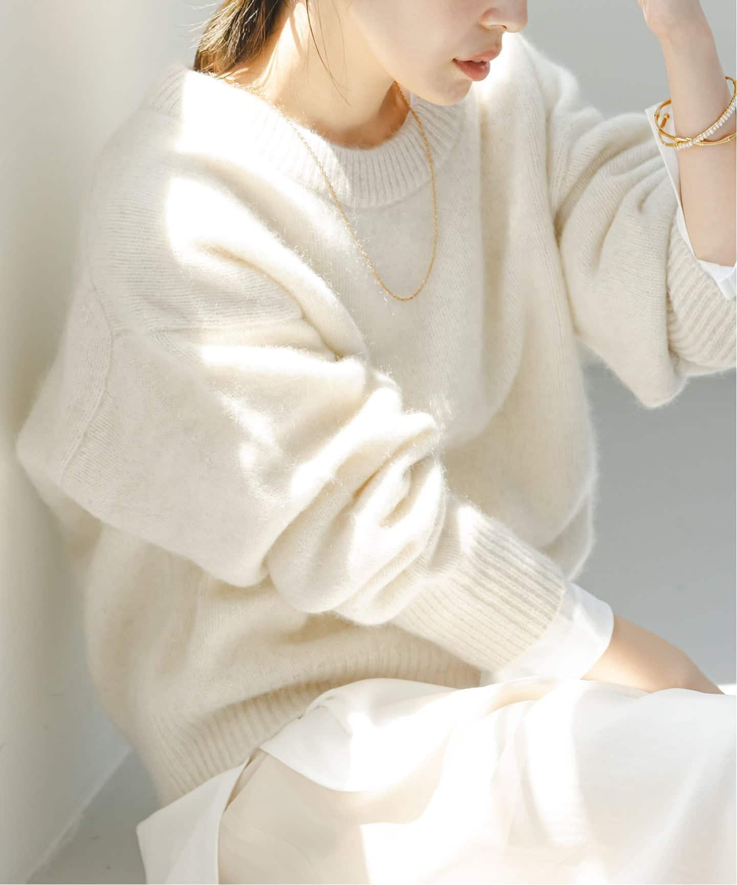 YAKクルーネックプルオーバー（ニット／セーター）｜NOBLE（ノーブル