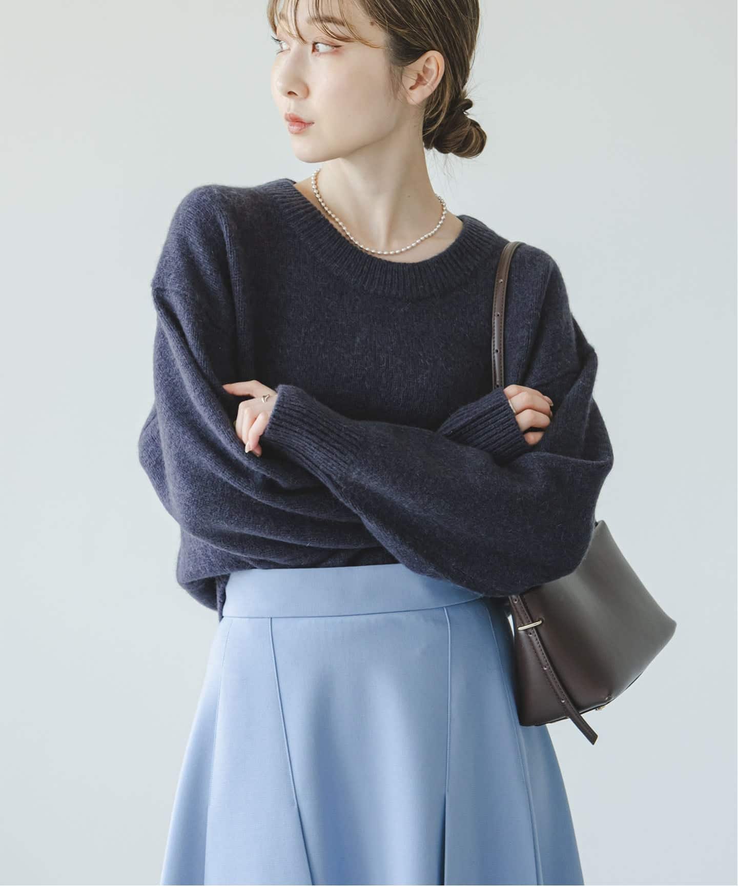 YAKクルーネックプルオーバー（ニット／セーター）｜NOBLE（ノーブル