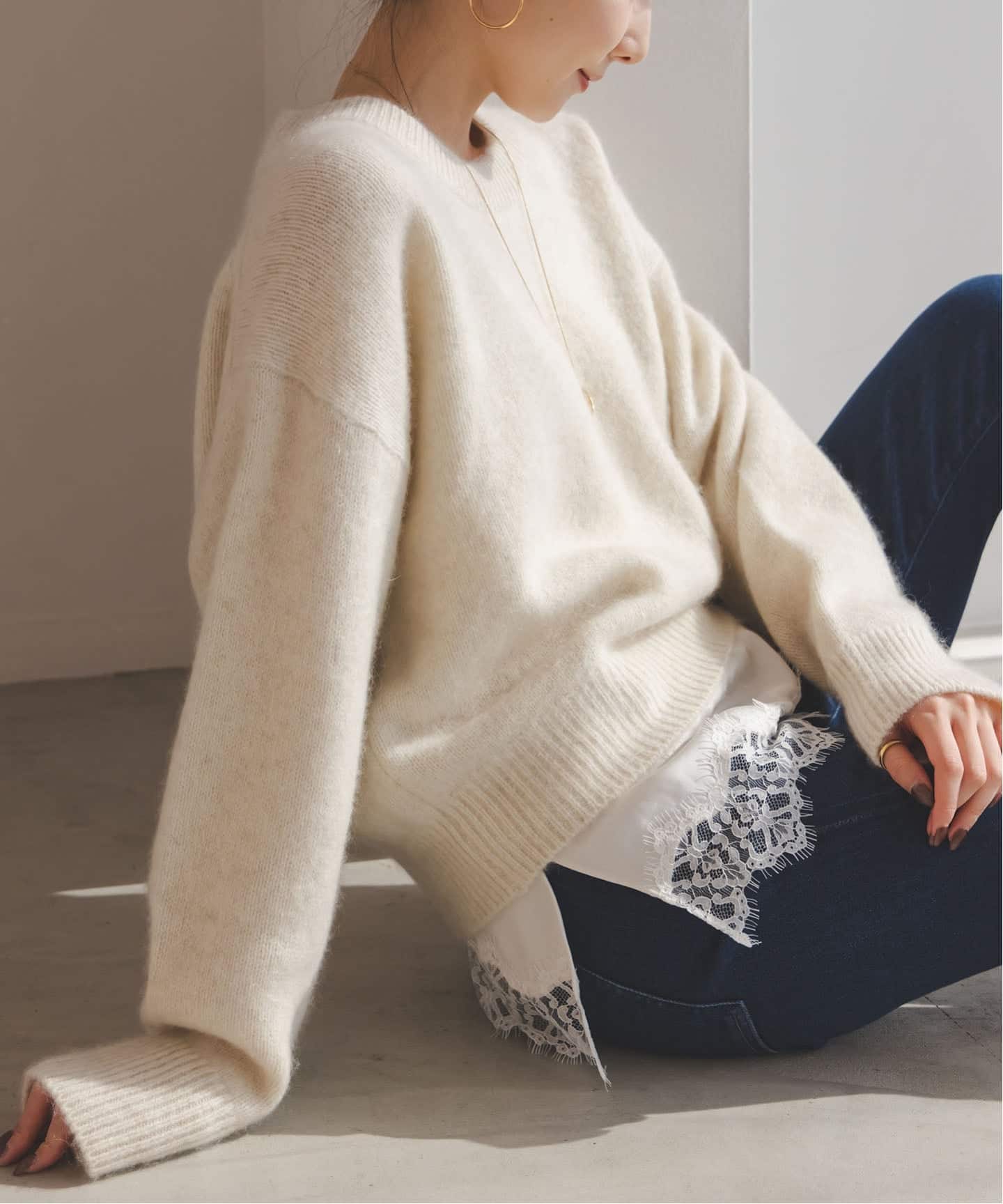 追加》YAKクルーネックプルオーバー2（ニット／セーター）｜NOBLE