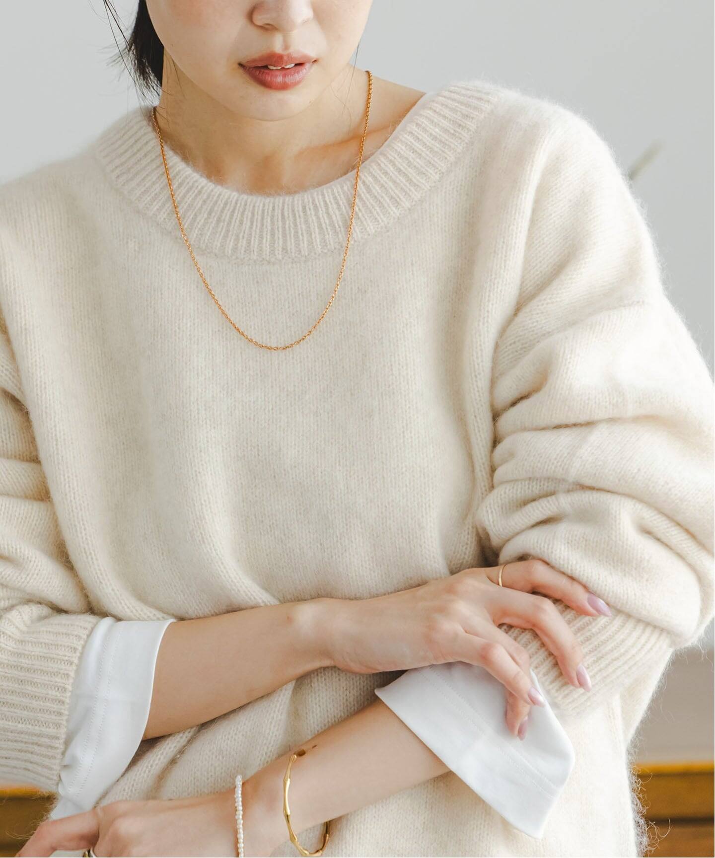 追加》YAKクルーネックプルオーバー2（ニット／セーター）｜NOBLE