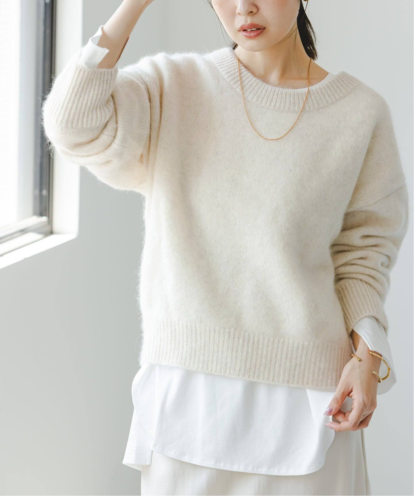 追加》YAKクルーネックプルオーバー2（ニット／セーター）｜NOBLE