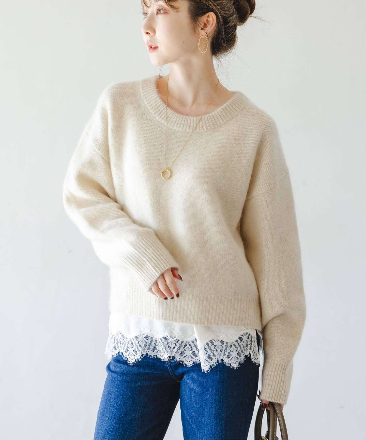 追加》YAKクルーネックプルオーバー2（ニット／セーター）｜NOBLE