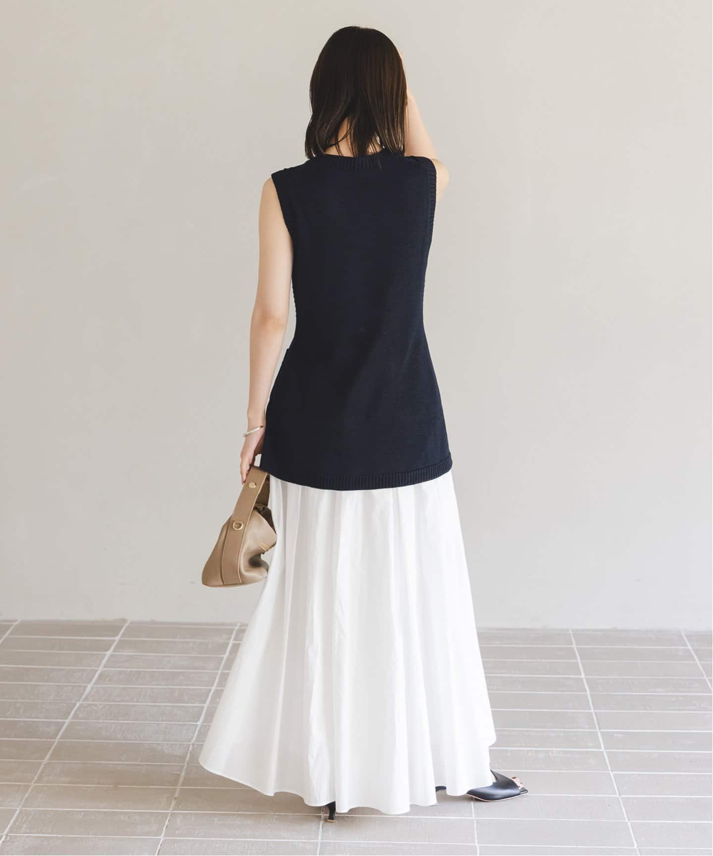 【NOBLE×L’AUBE BLANC】フロントボタンニットベスト NOBLE×L'AUBE BLANC】フロントボタンニットベスト（ニット