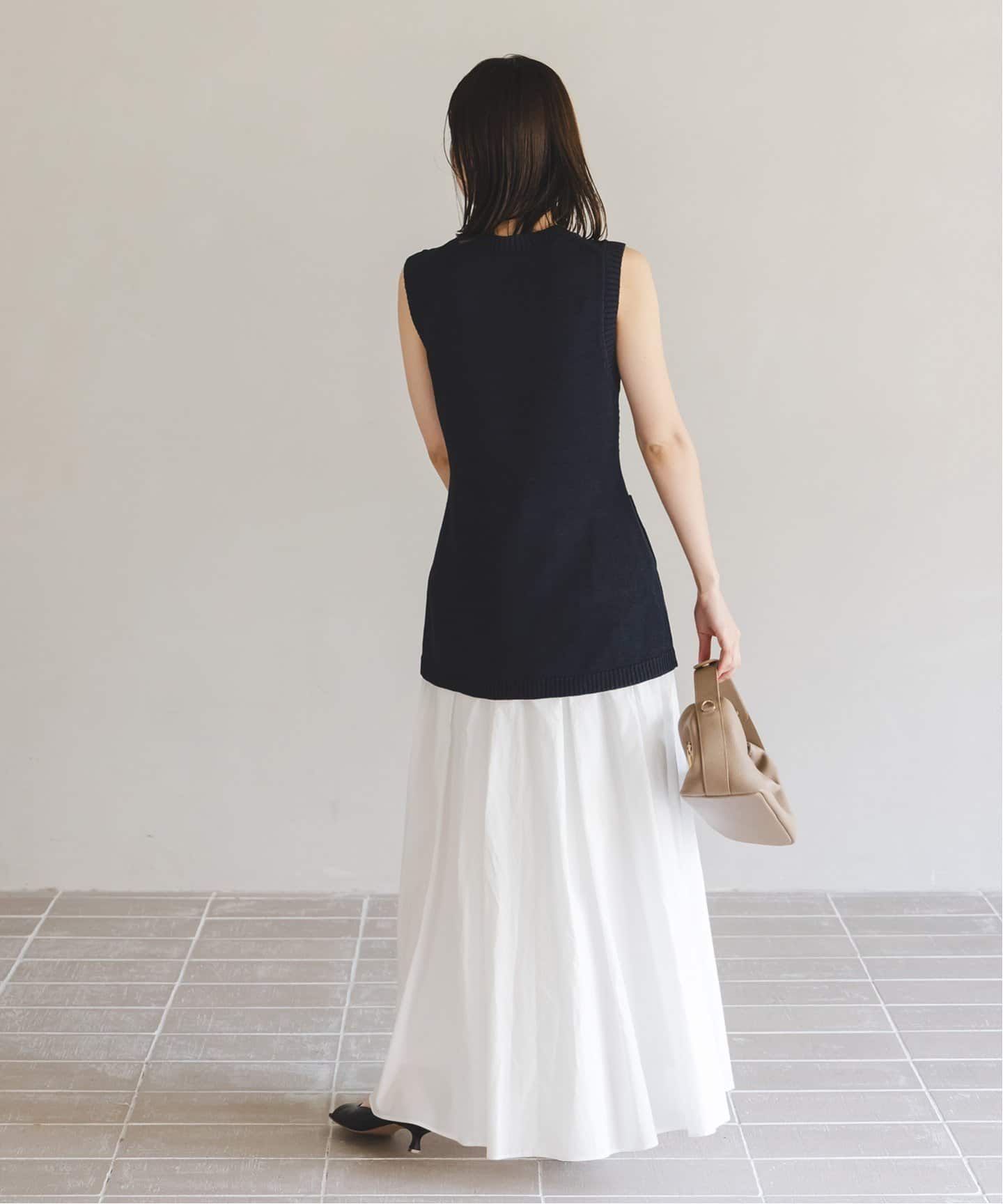 NOBLE×L'AUBE BLANC】フロントボタンニットベスト（ニット