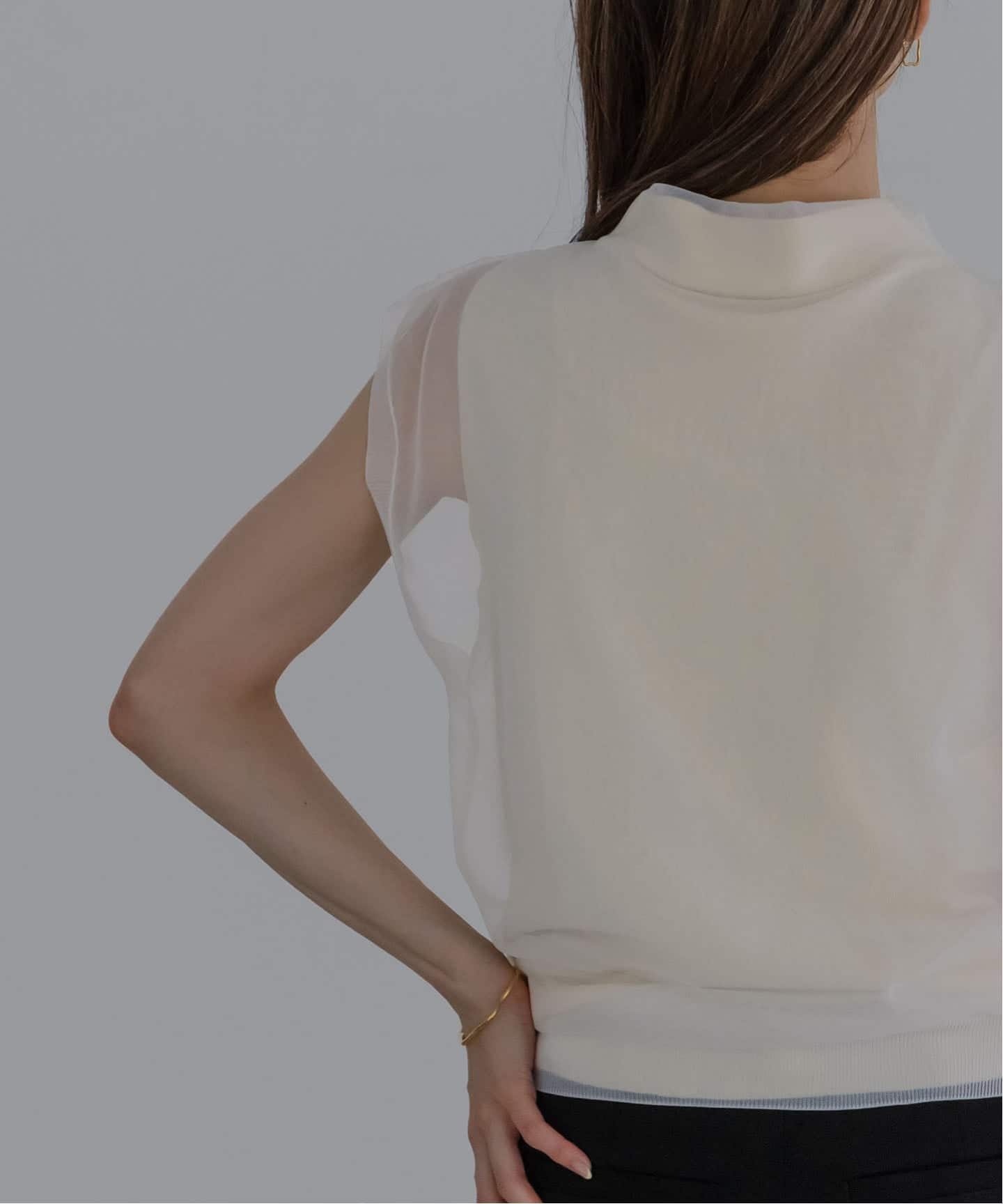 Noble ELENI エルニ 2025AW レイヤードスリーブレスニット Noble ELENI エルニ 2025AW レイヤードスリーブレスニット