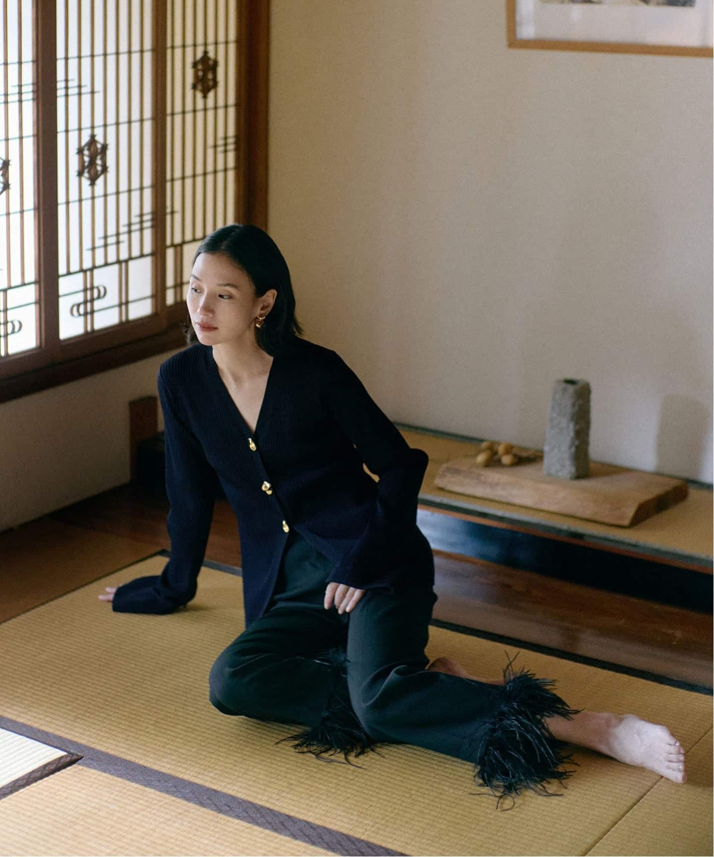 ELENI/エルニ フロウゴールドボタンニット（ニット／セーター）｜NOBLE