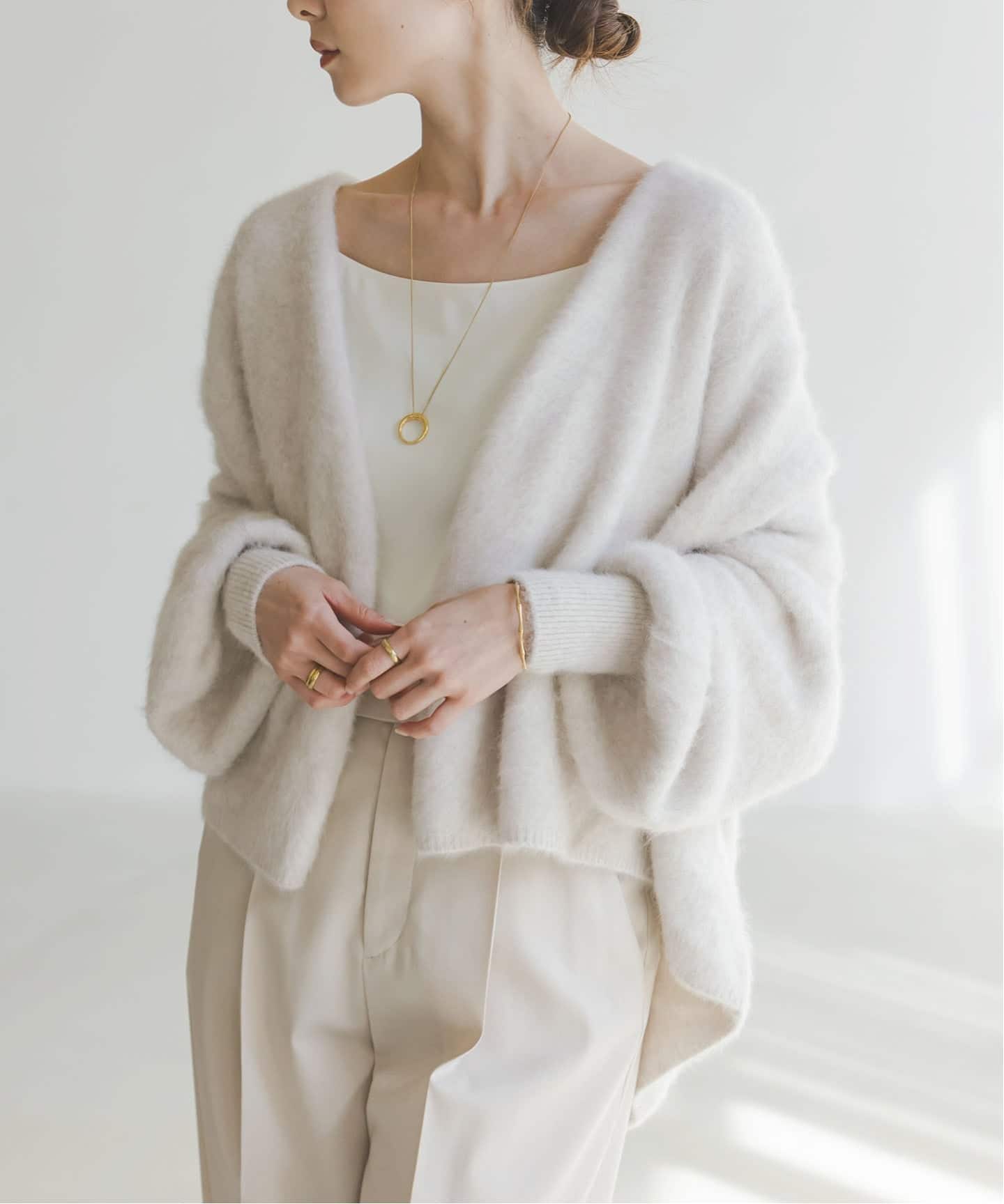 さ*様 TODAYFUL 新品未使用　ファーカーディガン NOBLE カーディガン FOX/Caファーニットカーディガン レディース