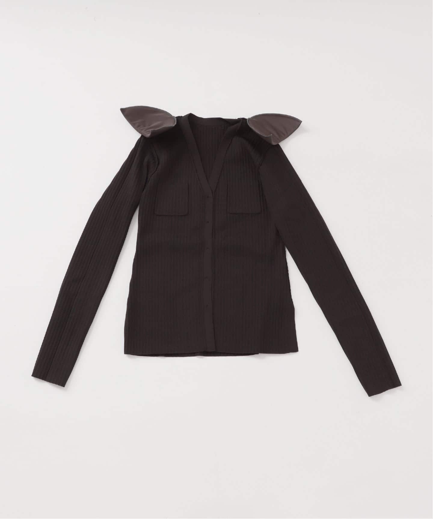 NOBLE ナローワイドリブVカーディガン NOBLE｜ナローワイドリブVカーディガン | Rakuten Fashion(楽天