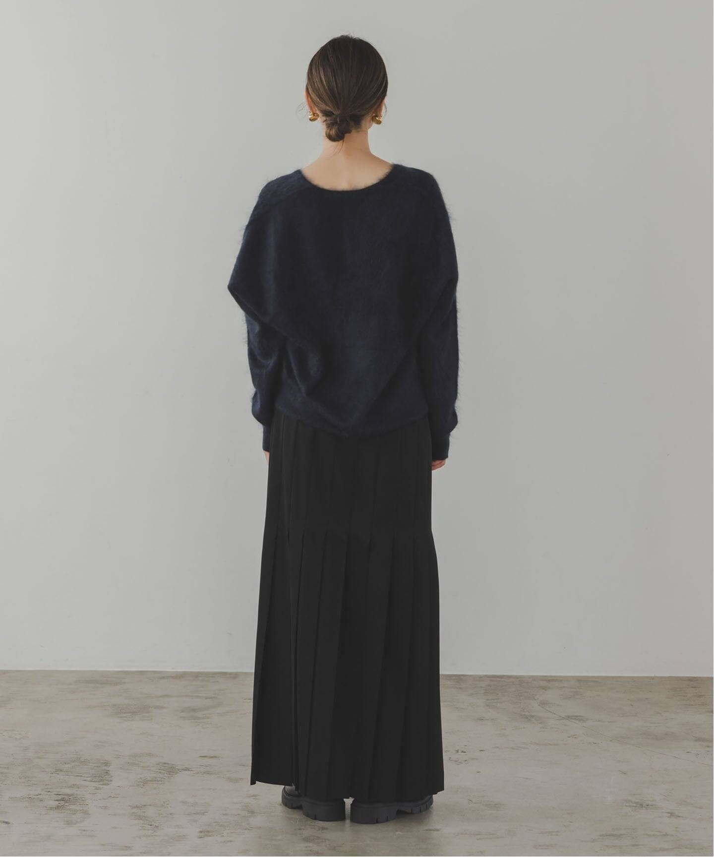 ELENI/エルニ ファーカシミヤVネックニット（ニット／セーター