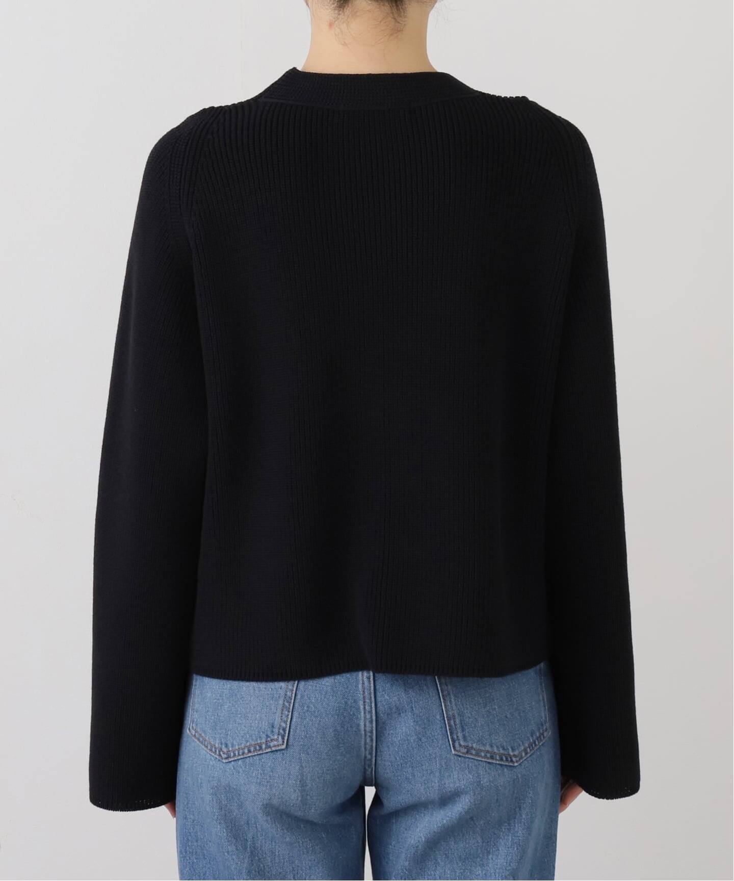 ハイツイストコットン片畦Vネックニット（ニット／セーター）｜NOBLE