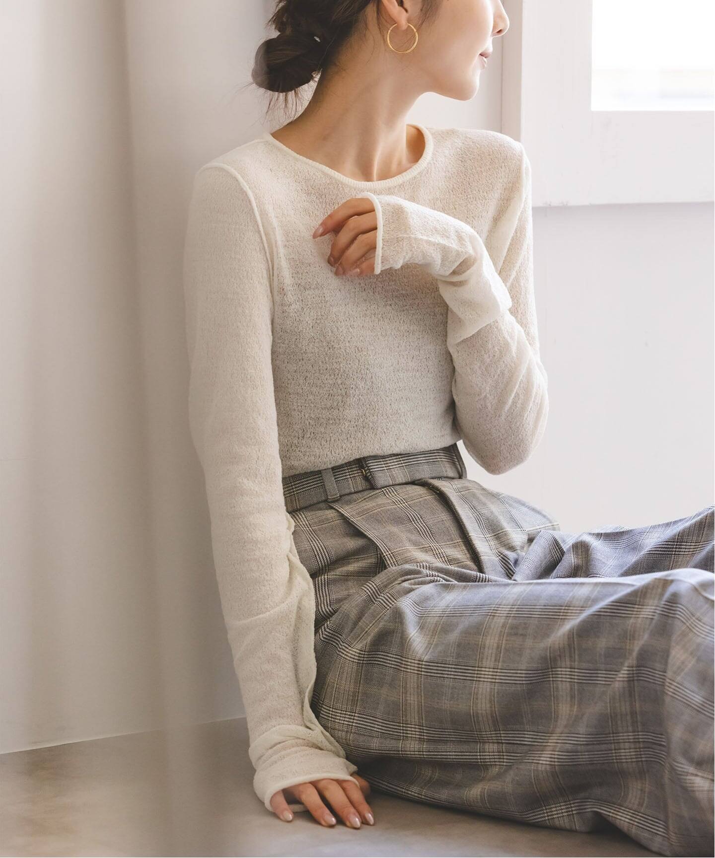 メリノデニットプルオーバー（ニット／セーター）｜NOBLE（ノーブル