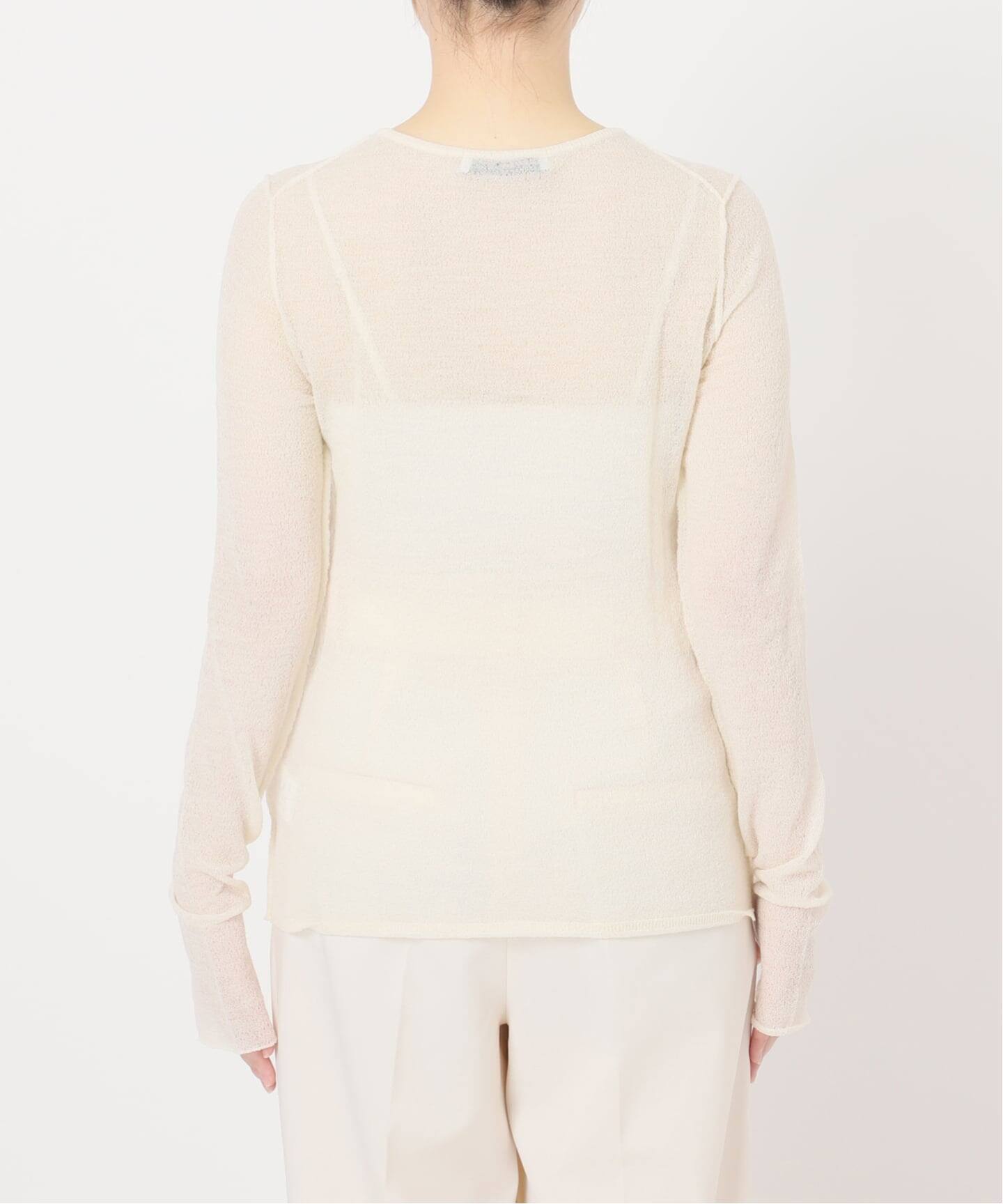美品 25AW NOBLE ノーブル メリノデニットプルオーバー カットソー オフホワイト レディース 古着 中古 USED Noble - 美品 25AW NOBLE ノーブル メリノデニットプルオーバー