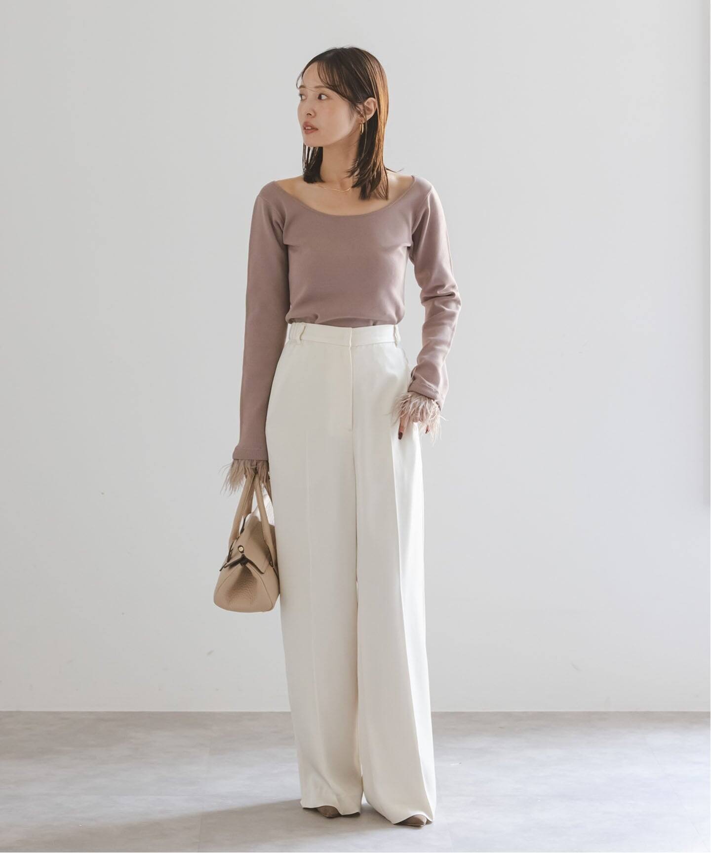 ノーブル（Noble）/オーストリッチカフスタイトニット オーストリッチカフスタイトニット（ニット／セーター）｜NOBLE