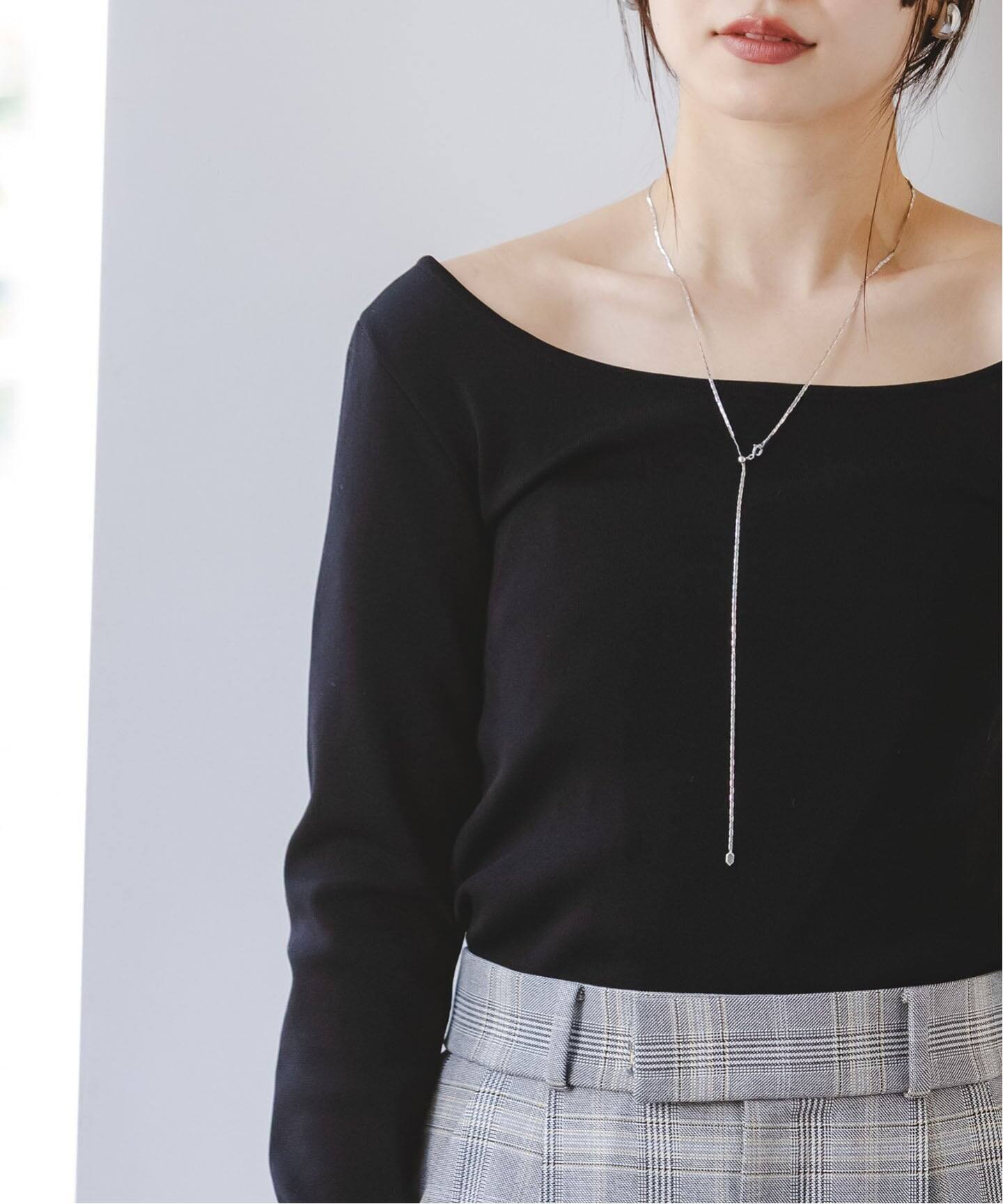 デコルテロングスリーブニット（ニット／セーター）｜NOBLE（ノーブル