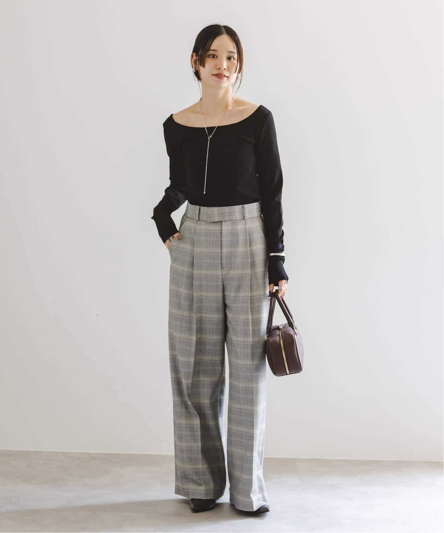 デコルテロングスリーブニット（ニット／セーター）｜NOBLE（ノーブル