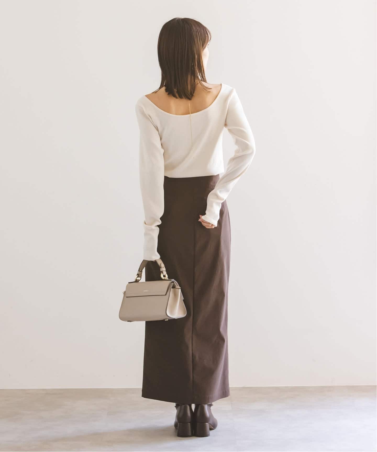 デコルテロングスリーブニット（ニット／セーター）｜NOBLE（ノーブル