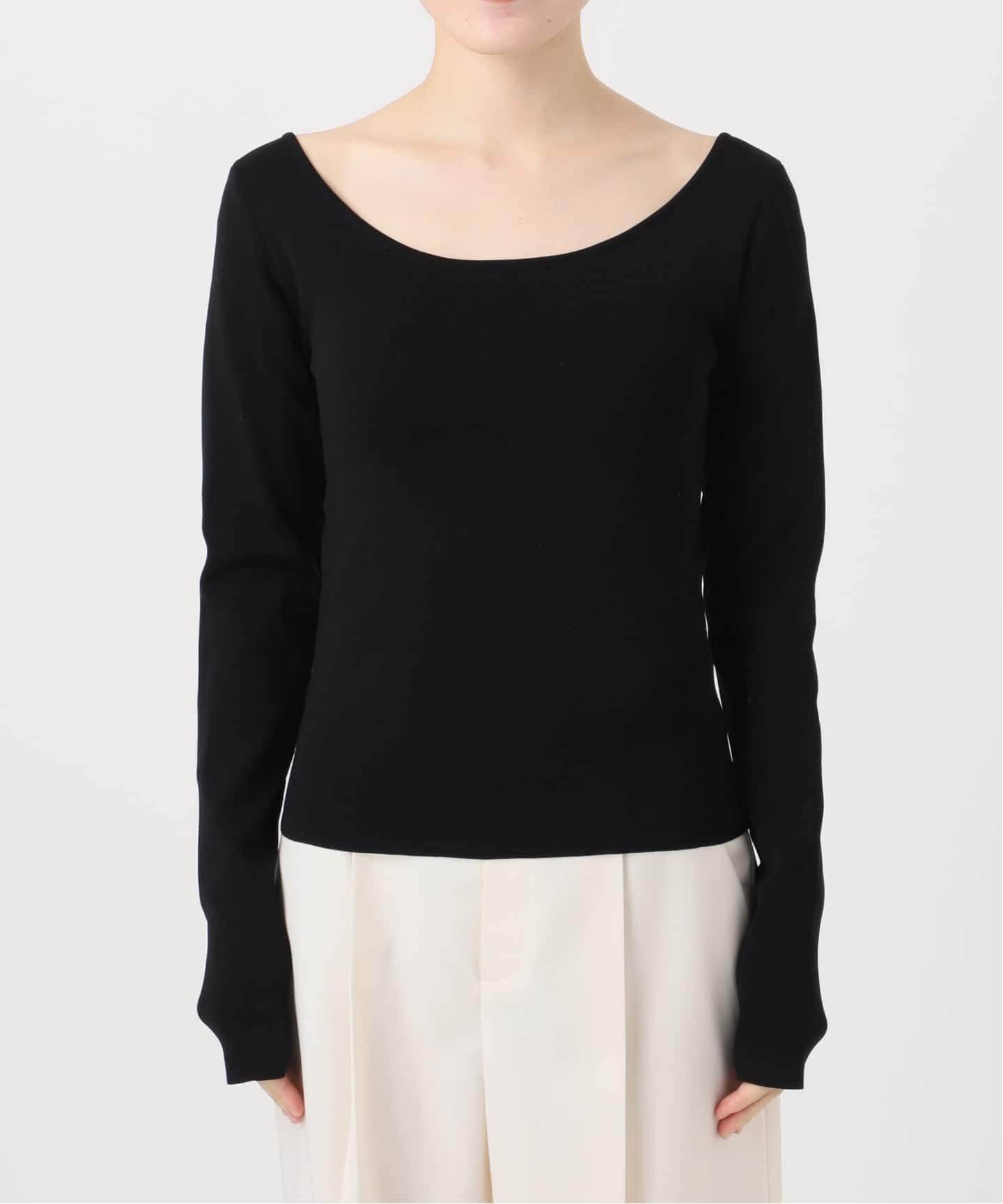 美品 barbell object ロングスリーブニット black s bo top - WUNDER