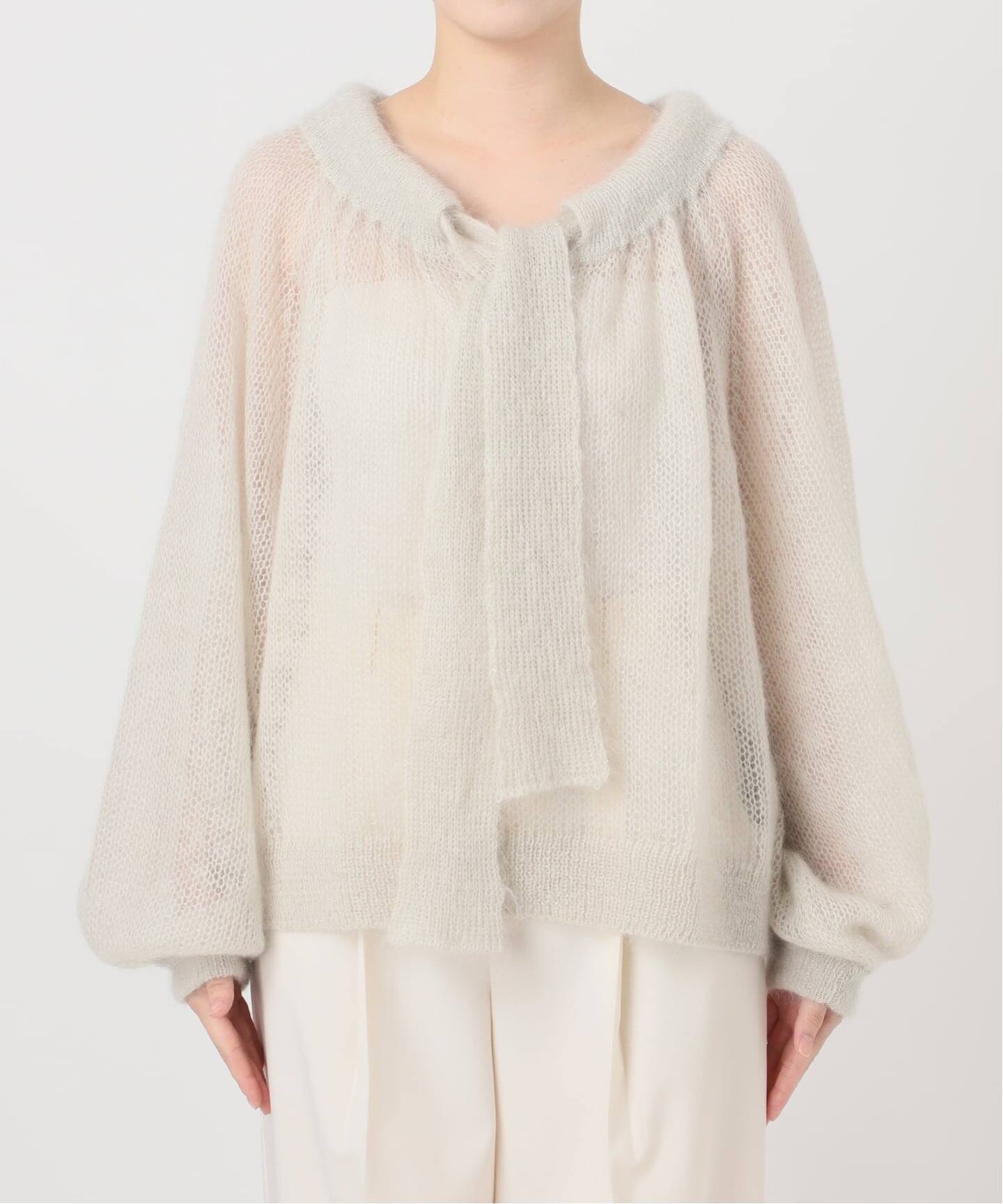 モヘヤミックスボウタイニット（ニット／セーター）｜NOBLE（ノーブル