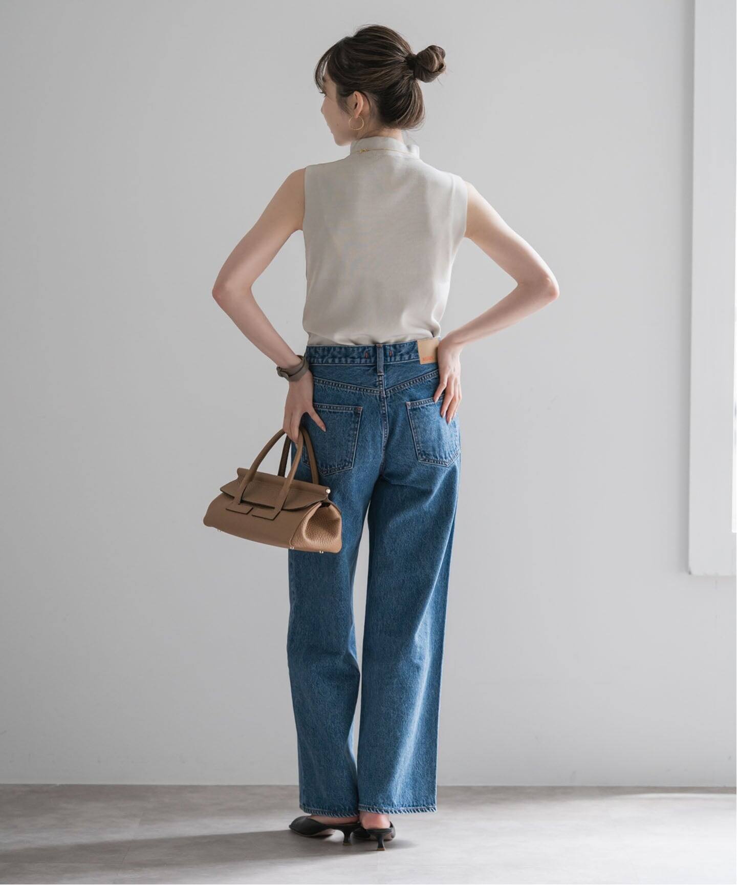 NOBLE 【洗える】ボトルネックスリーブレスニット 洗える】ボトルネックスリーブレスニット（ニット／セーター）｜NOBLE
