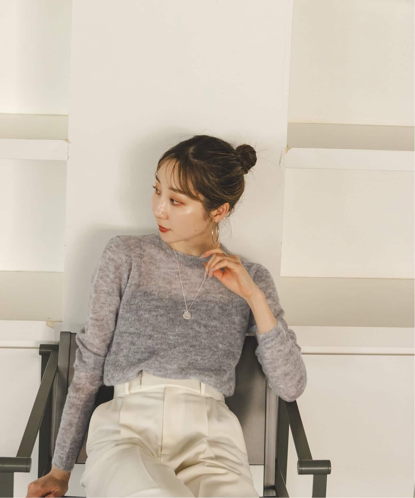 miki様　24AW✴︎Noble ファインアルパカウールシアーニット ベージュ NOBLE｜《WEB限定追加予約》ファインアルパカウールシアーニット
