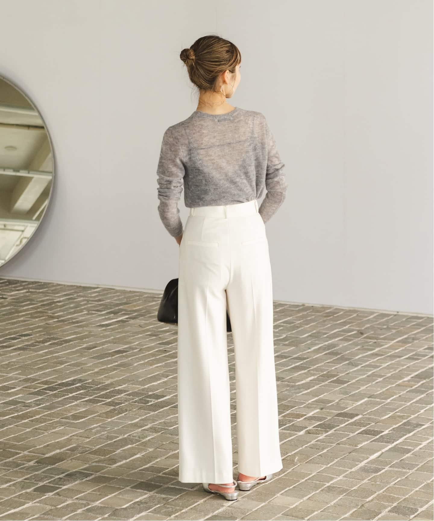 WEB限定追加》ファインアルパカウールシアーニット（ニット