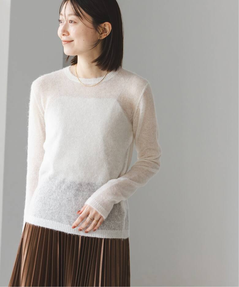 WEB限定追加予約》ファインアルパカウールシアーニット（ニット  