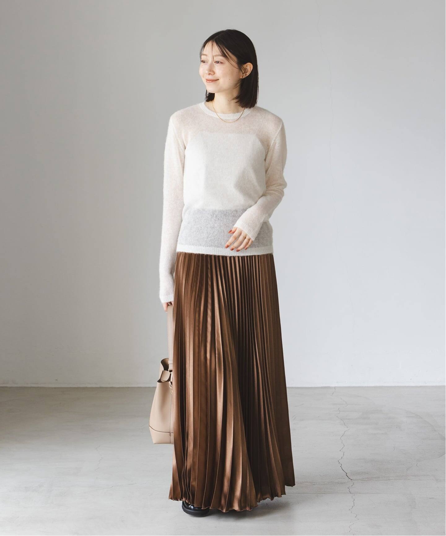 miki様　24AW✴︎Noble ファインアルパカウールシアーニット ベージュ WEB限定追加予約》ファインアルパカウールシアーニット（ニット