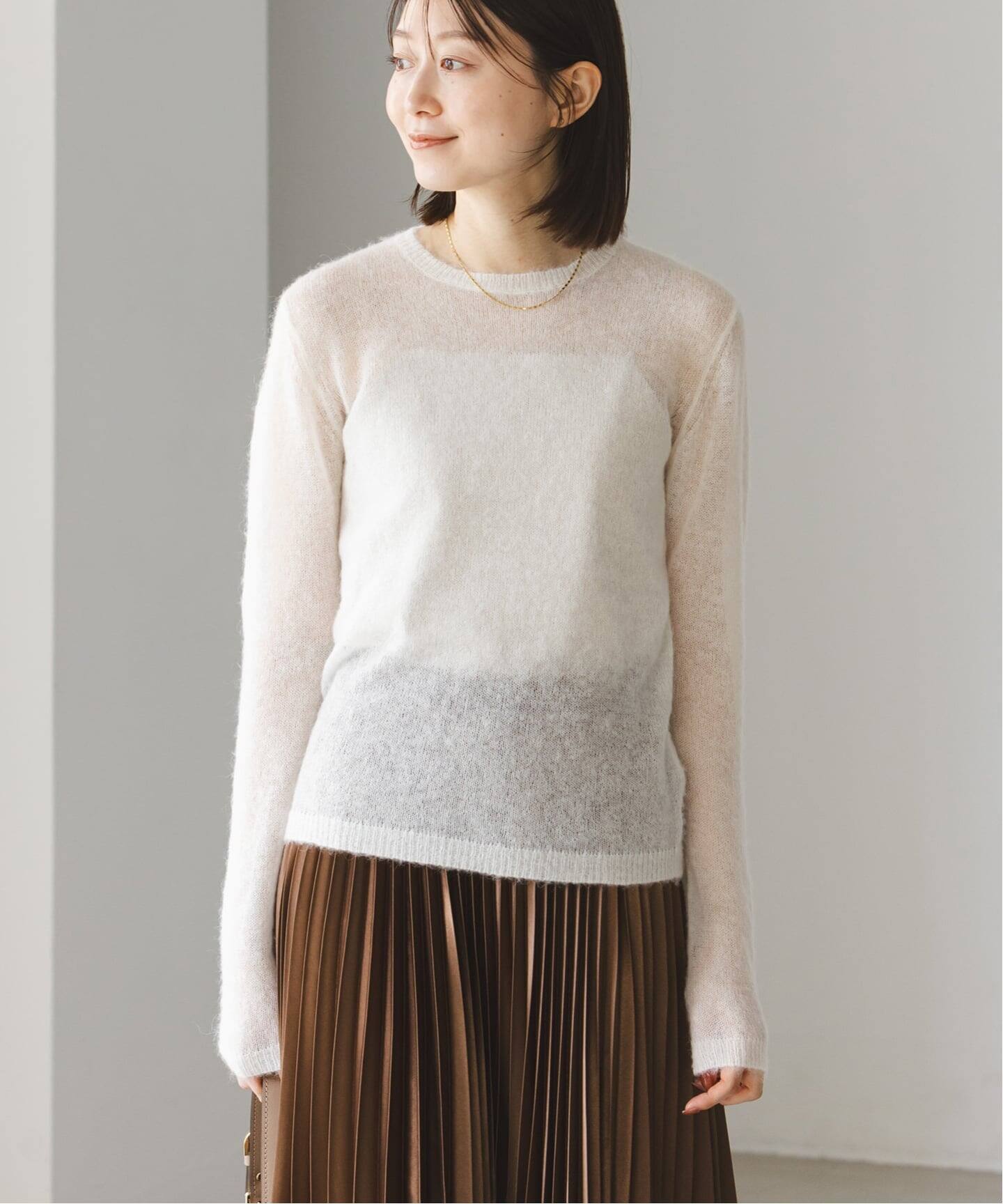 WEB限定追加予約》ファインアルパカウールシアーニット（ニット