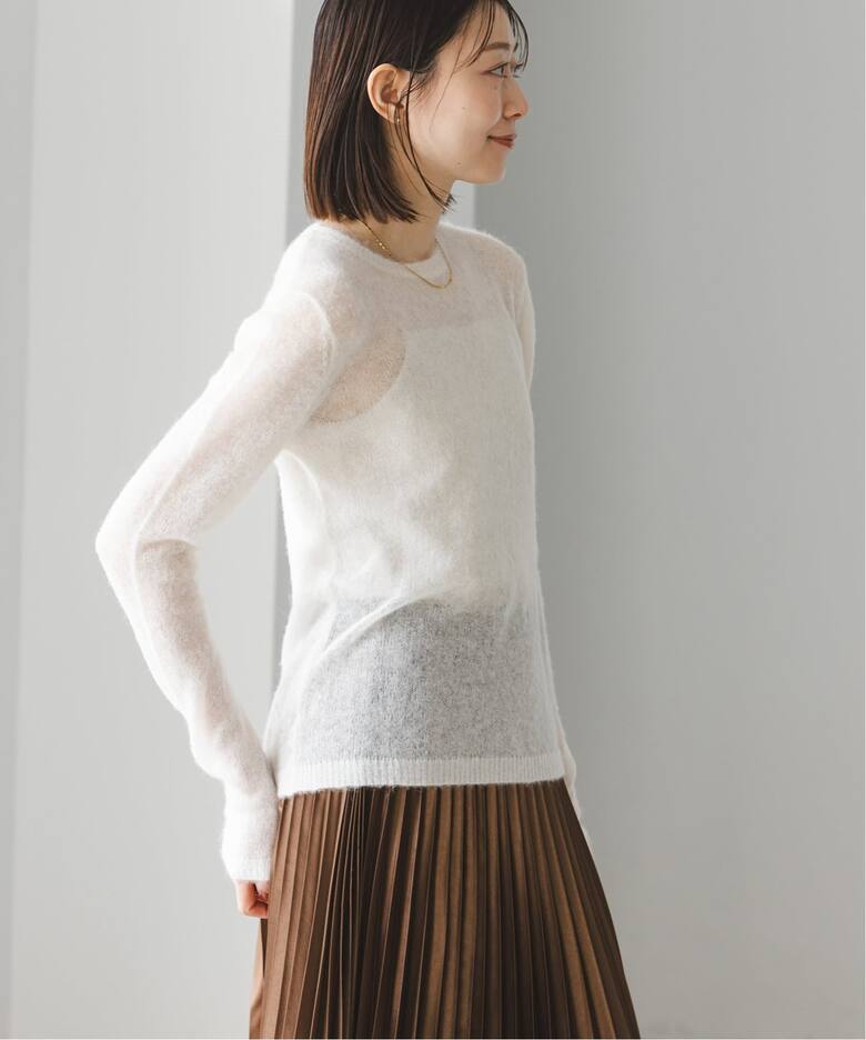 WEB限定追加予約》ファインアルパカウールシアーニット（ニット  