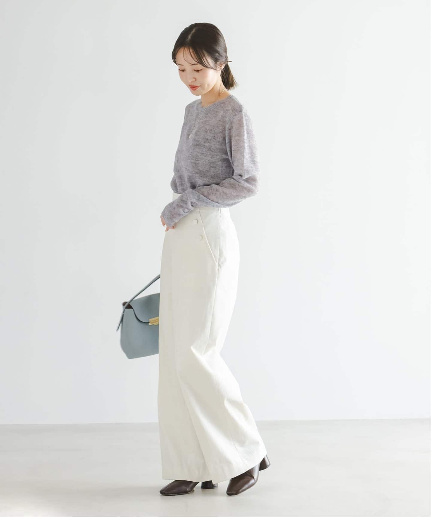 WEB限定追加》ファインアルパカウールシアーニット(ニット/セーター WEB限定追加》ファインアルパカウールシアーニット(ニット/セーター