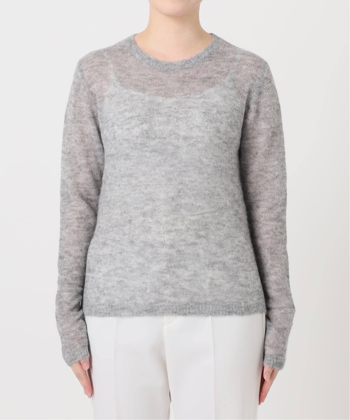 WEB限定追加》ファインアルパカウールシアーニット（ニット／セーター