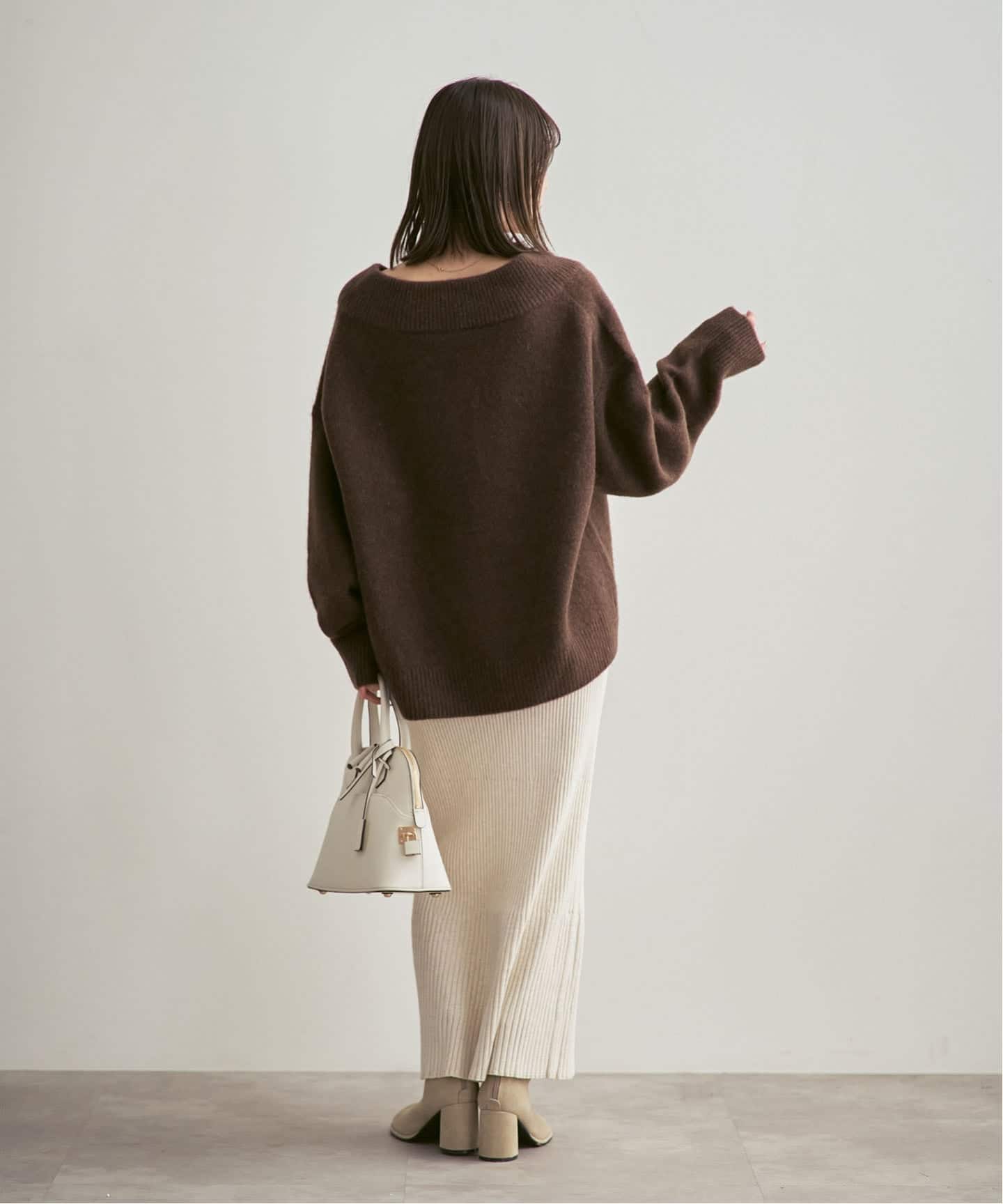 NOBLE YAKワイドVネックニット 2023AW 追加》YAKワイドVネックニット（ニット／セーター）｜NOBLE（ノーブル