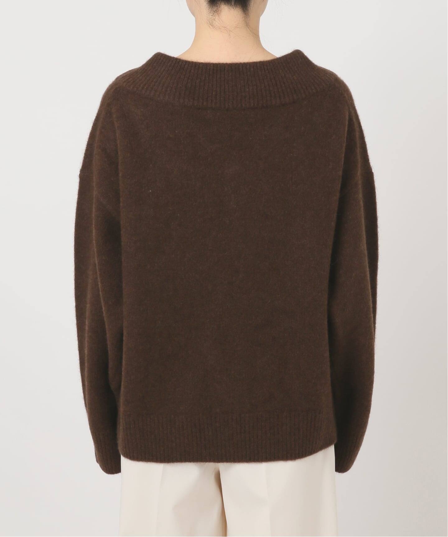 追加》YAKワイドVネックニット（ニット／セーター）｜NOBLE（ノーブル